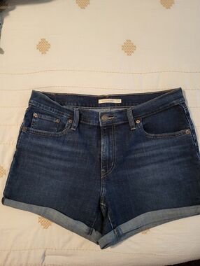 Levi's Dark Wash Denim Shorts